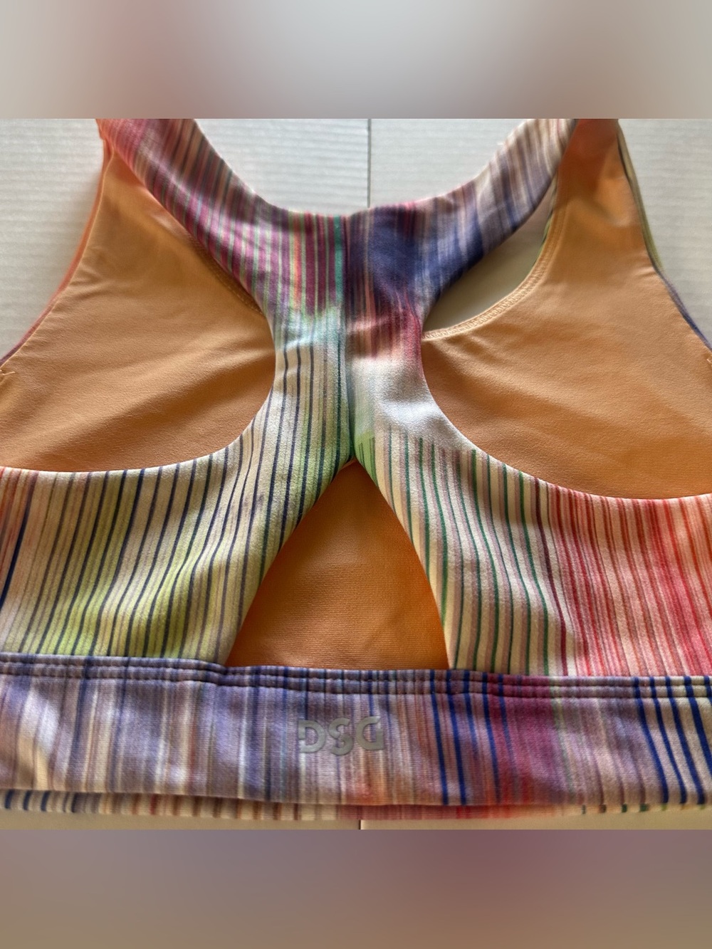 DSG Multicolor Ribbed Racerback sports bra - Picture 6 of 6